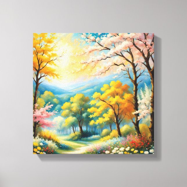 Enchanting Forest Path Art Print (Front)