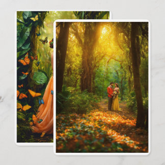 Enchanting Forest Wedding Card