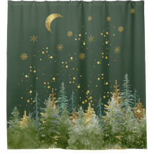 Enchanting Forest Woodland Shower Curtain