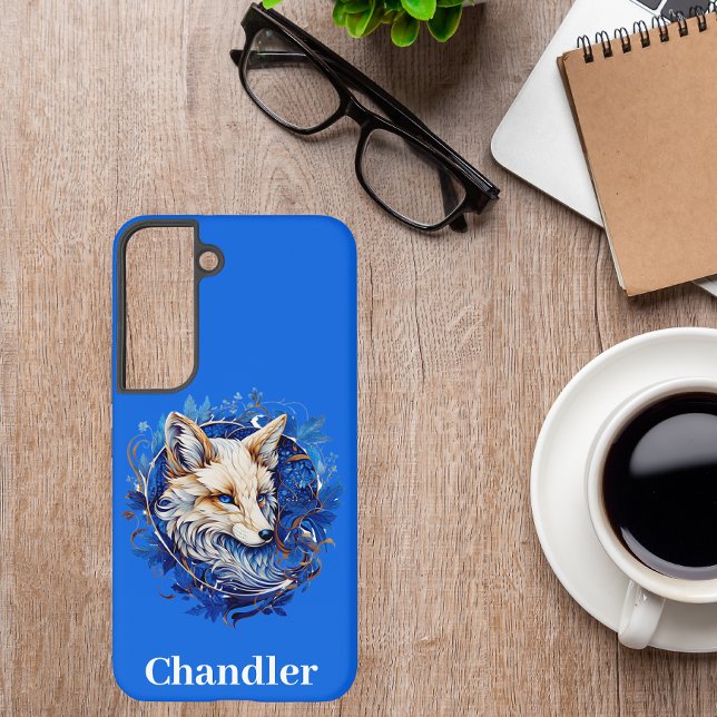Enchanting Fox with Custom Name Samsung Galaxy S22 Case (Creator Uploaded)
