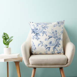 Enchanting French Blue Serenity Cushion