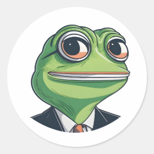 Enchanting Frog Art: Dive into Whimsy  Classic Round Sticker