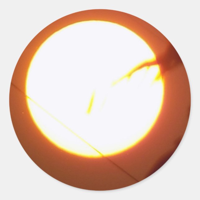 Enchanting Full Moon Classic Round Sticker (Front)