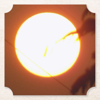 Enchanting Full Moon Paper Coaster