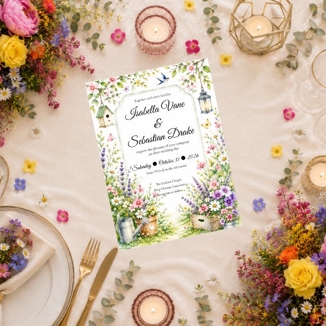 Enchanting Garden Wedding Invitation (Creator Uploaded)