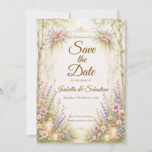 Enchanting Garden Wedding Save The Date