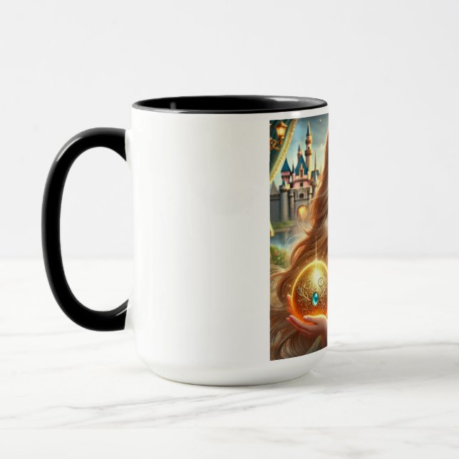 Enchanting Golden-Haired Princess Mug (Left)