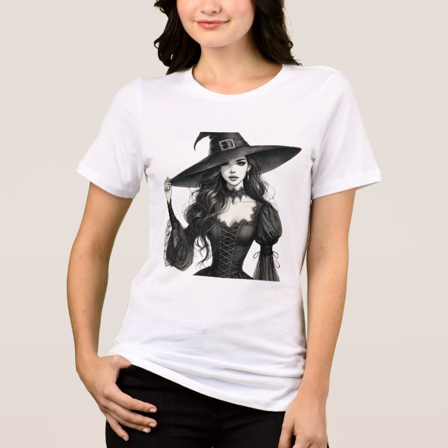 Enchanting Gothic Witch Women's Tee (Front)
