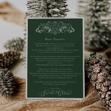Enchanting Green Santa Claus Christmas Day Letter