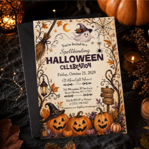 Enchanting Halloween invitation