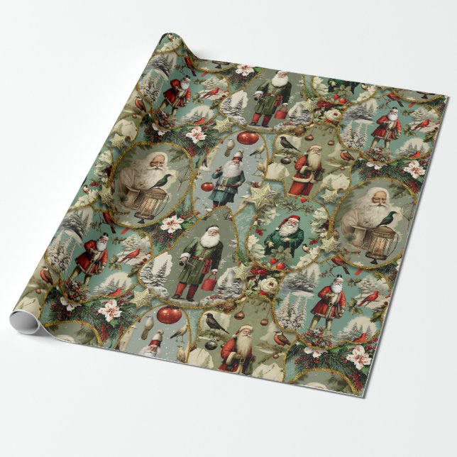 Enchanting Holiday Reverie Wrapping Paper (Unrolled)