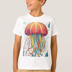 Enchanting Jellyfish Printed Kids' T-Shirt