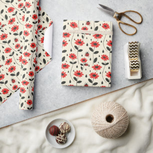  Enchanting Ladybug Bliss Wrapping Paper