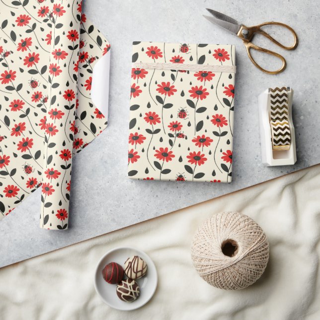  Enchanting Ladybug Bliss Wrapping Paper (Crafts)
