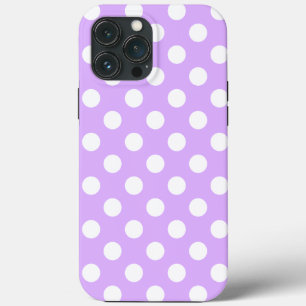 Enchanting Lavender And Lovely White Polka Dots iPhone 13 Pro Max Case