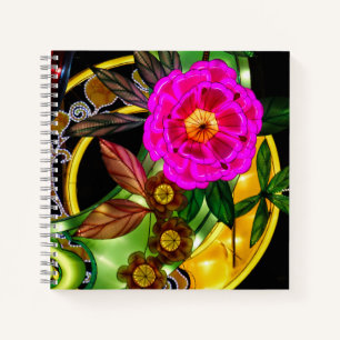 Enchanting Magenta & Gold Notebook