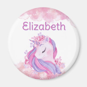 Enchanting, Magical, personalised unicorn  Magnet