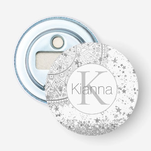Enchanting Mandala Pesonalized Stars Monogram    Bottle Opener