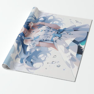 Enchanting Mermaid Birthday Design for Girls Wrapping Paper