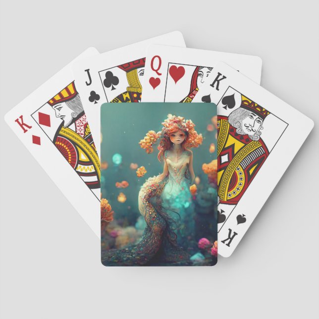 Enchanting Mermaid Playing Cards (Back)