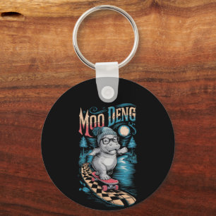 Enchanting Moo Deng Hippo Key Ring