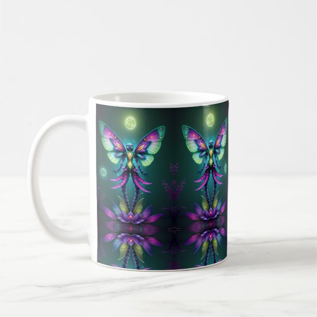 Enchanting Moonlit Fairy Coffee Mug (Left)