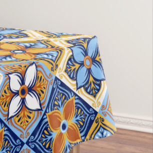 Enchanting Moroccan Floral Vibrant Elegance Tablecloth
