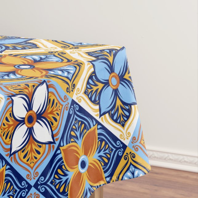 Enchanting Moroccan Floral | Vibrant Elegance Tablecloth (In Situ)