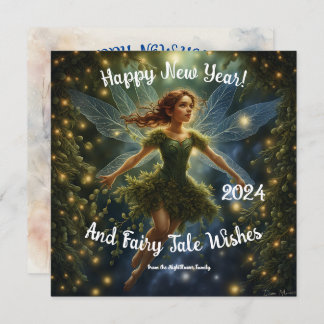 Enchanting New Year's Fairy Tale. Whimsical Wishes Card