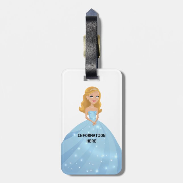 Enchanting Princess Luggage Tag (Back Vertical)