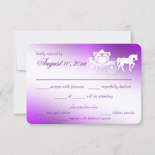 Enchanting Purple Fairy Tale Response Card