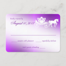 Enchanting Purple Fairy Tale Response Card