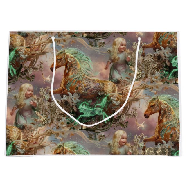  "Enchanting Rosy Adventures" Large Gift Bag (Front)