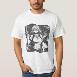 Enchanting Sakura - Digital Anime Woman Character T-Shirt