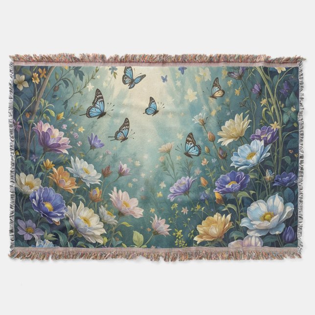 Enchanting Secret Garden to Dream About Throw Blanket (Front)