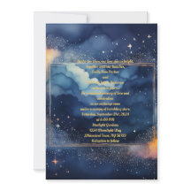 Enchanting Starry Night Wedding Invitation