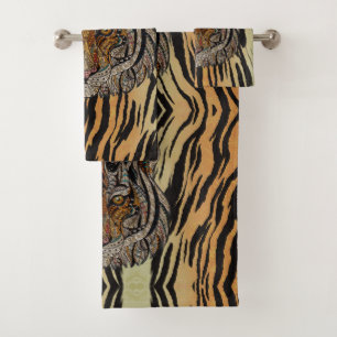 Enchanting Tiger  Bath Towel Set