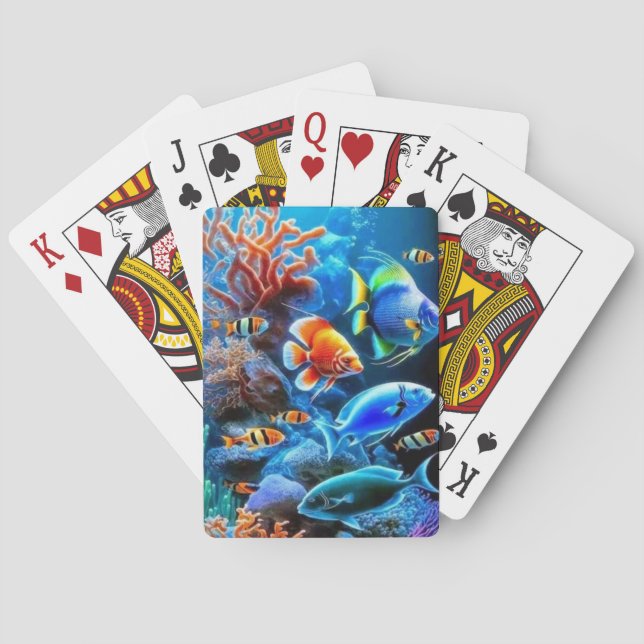 Enchanting Underwater Sealife Playing Cards (Back)