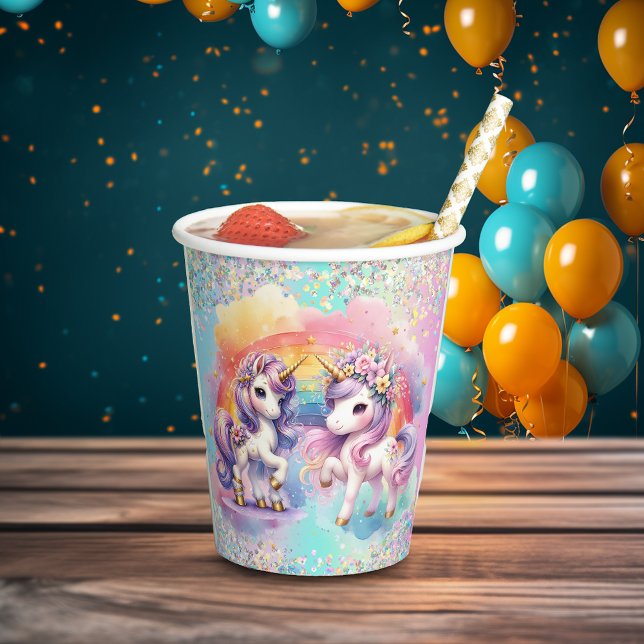 Enchanting Unicorn Paper Cups (Creator Uploaded)
