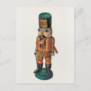 Enchanting Vintage Nutcracker Christmas Holiday Postcard