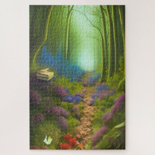Enchanting walk in the wood jigsaw puzzle
