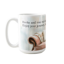 Enchanting Watercolor Booklover Mug