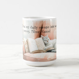Enchanting Watercolor Booklover Mug