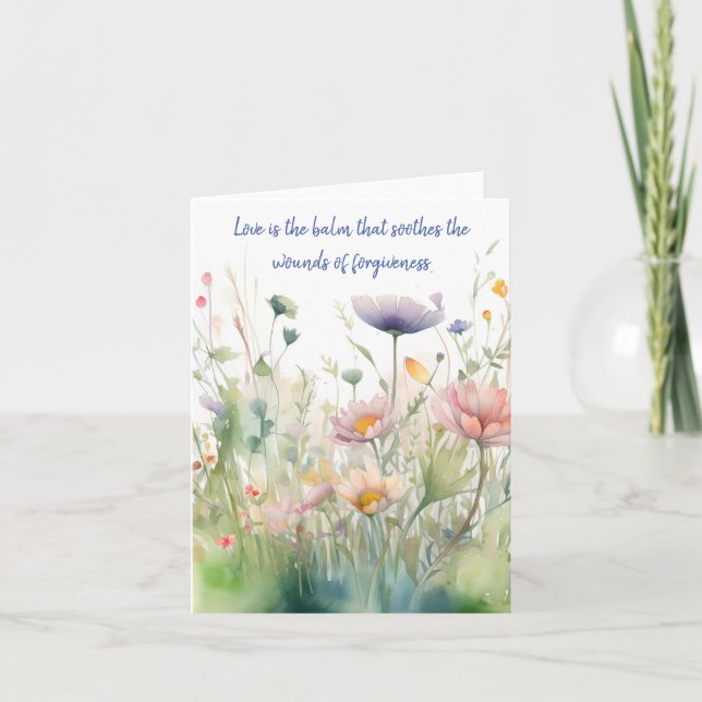 Enchanting Watercolor Spring Mix Blank Occasions Card (Front)