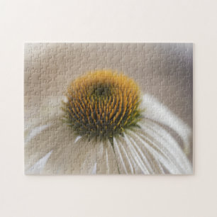 Enchanting White Swan Echinacea Puzzle