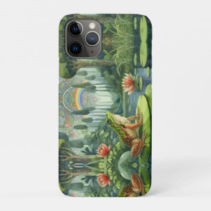 Enchanting William Morris Frog in a Forest iPhone 11 Pro Case