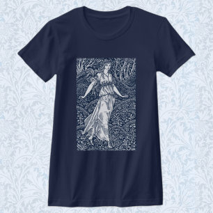 Enchanting William Morris–Style Woodland woman T-Shirt
