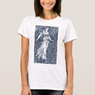Enchanting William Morris–Style Woodland woman T-Shirt