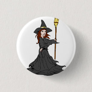 Enchanting Witch 3 Cm Round Badge