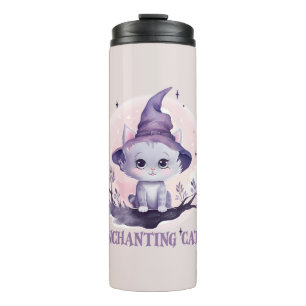 Enchanting Witch Cat Thermal Tumbler